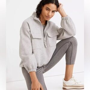 Madewell Quilted Jacquard Zip Jacket